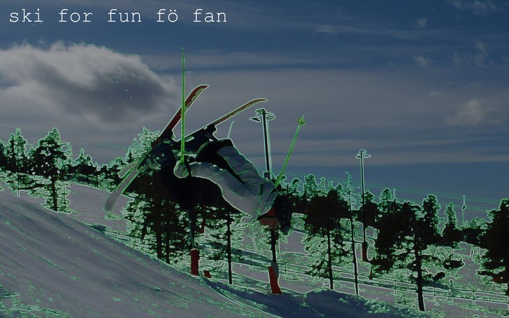 Jag gör backflip ((:  
. Foto: pappa. Åkare: Matte Andersson.