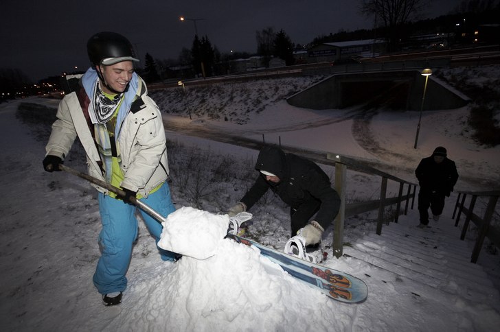Skönn dag, bilden talar för sig själv hur det v. Foto: Tim Holmberg. Åkare: Emil Hagberg.