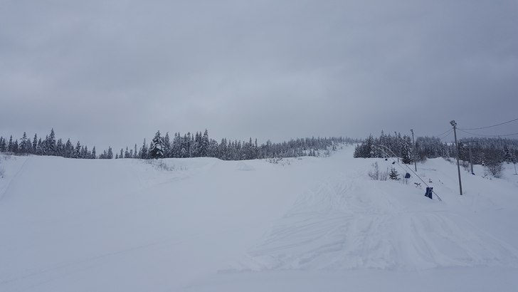 Overskyet og fine forhold!
Temperaturen er på sni.