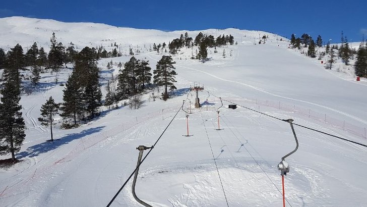 Påskeaften 
I dag er det et magisk føre med lett.