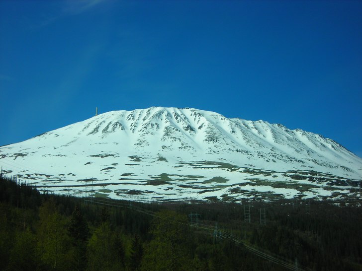Gaustatoppen från NO. Foto: Simon Börjars.