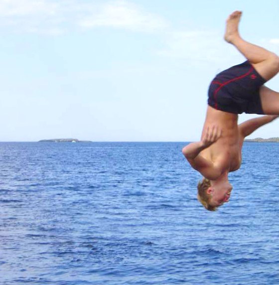 Gammal bild från klipporna nere i Onsala...