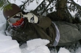 Lite för hårt i offpisten.. Foto: Björn Wejde. Åkare: Sebastian Ståhl.