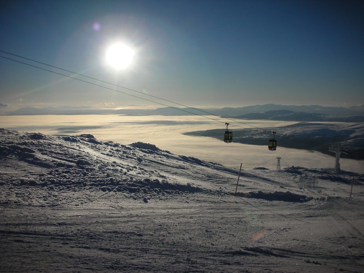 under VM i åre. hade helt okej väder :). Foto: Jonathan Claar.
