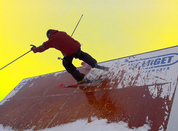 en ganska trist dag på berget,  här är en av bi. Foto: jesper sandsjö. Åkare: Jacob holmberg.