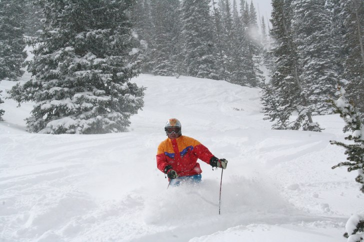 Champagne , nåja - powder. Foto: studsmatte. Åkare: studspappa.