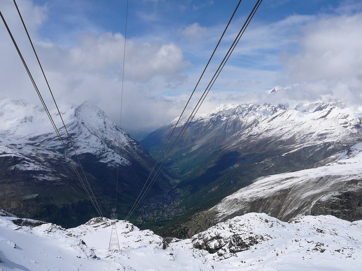 Ner mot Zermatt.