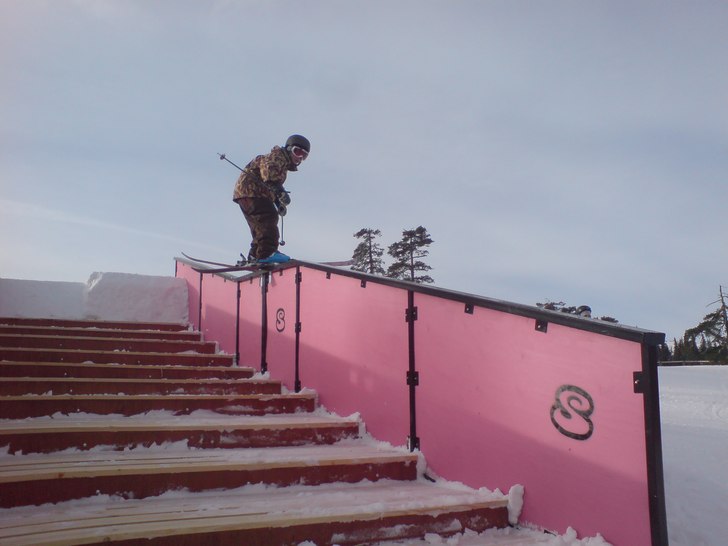 Kinken i Lindvallen. Foto: Alexander Hjälmeby. Åkare: Sebastian Hjälmeby.