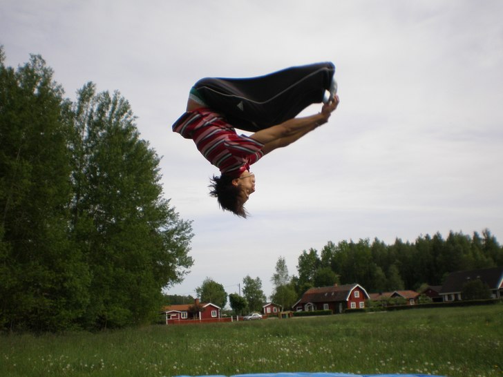 backflip. Foto: Sofia. Åkare: Daniel Waldmann.