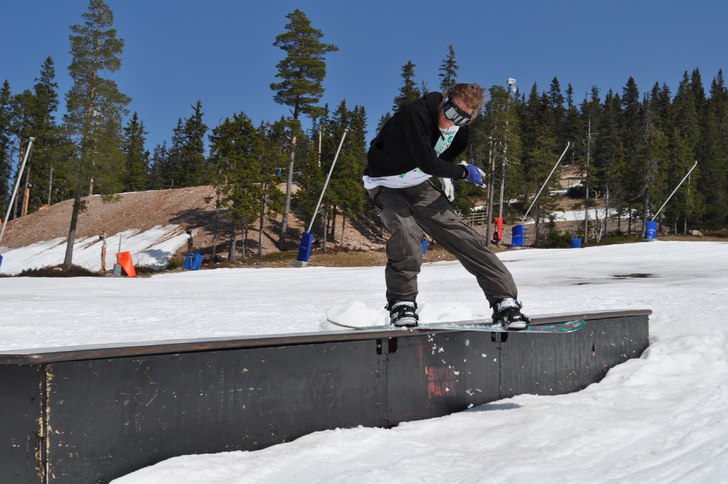 Skön avslutning i Tandådalen 2011. Foto: Gustaf Bergqvist. Åkare: Fredrik Alerud.