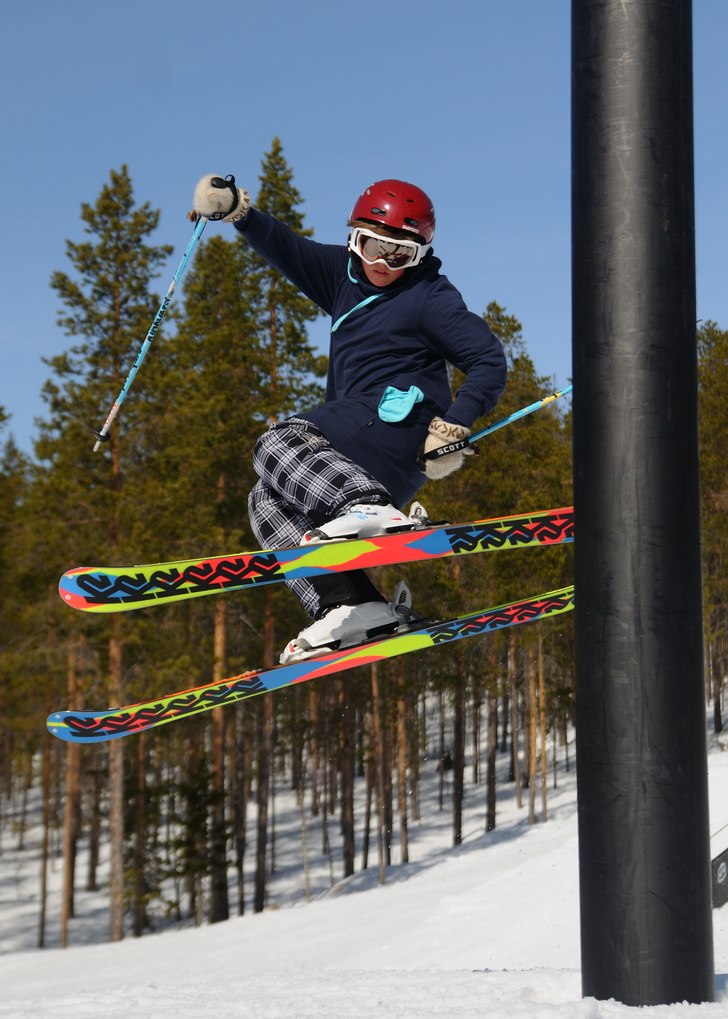 en bonk i idres nya park!. Foto: Pappa. Åkare: Erik Sedin.