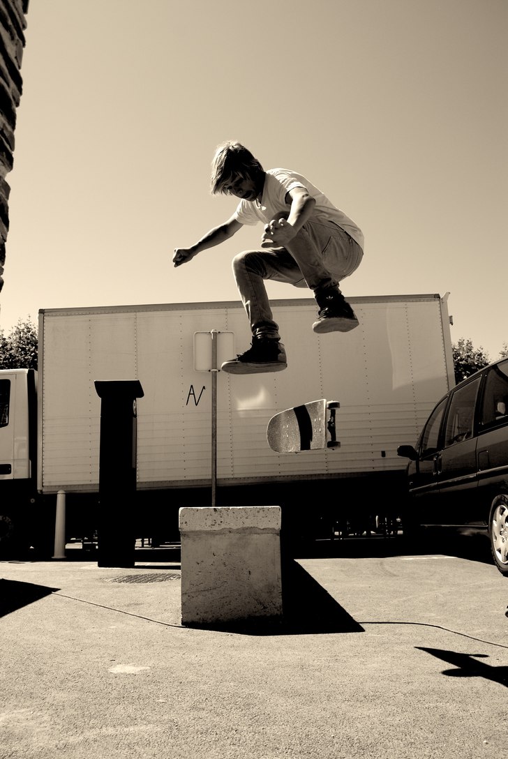 Kickflip. Foto: Algot Olsen (jag). Åkare: Hjalmar Olsn.