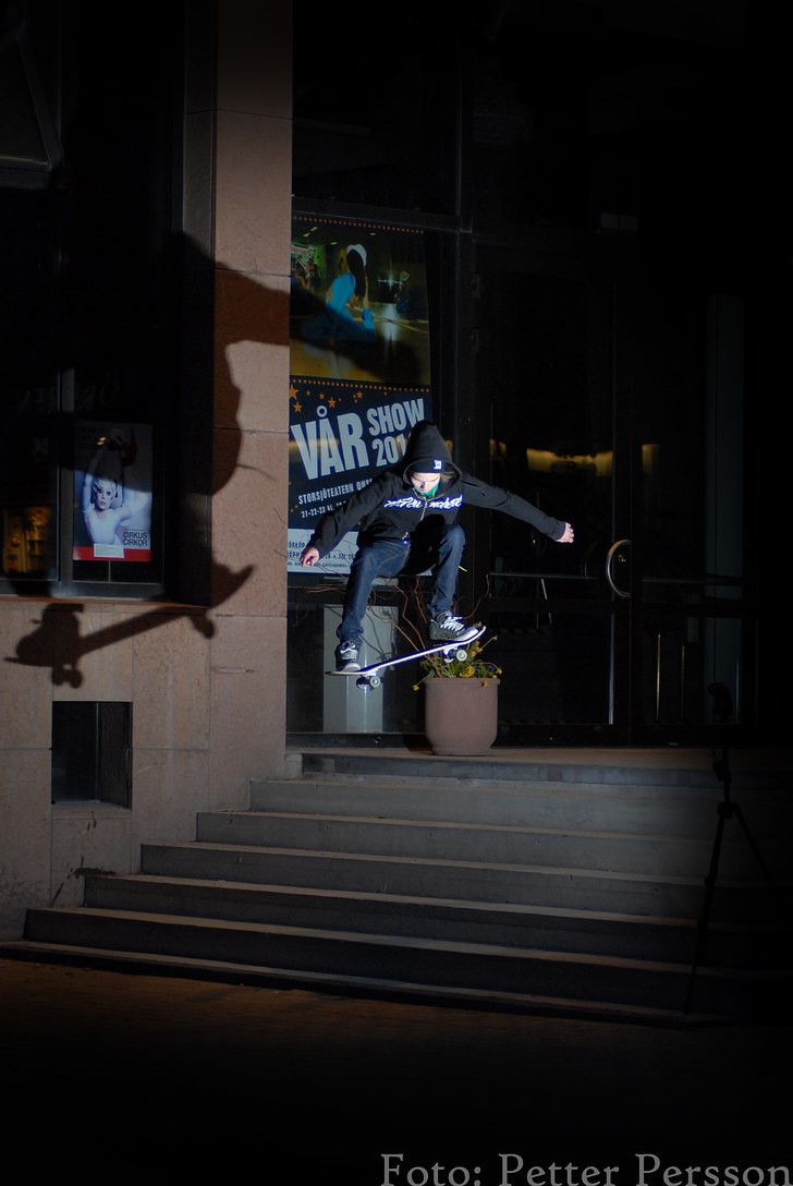 Var ute med Nemo igår kväll på en liten session. Foto: Petter Persson. Åkare: Nemo.