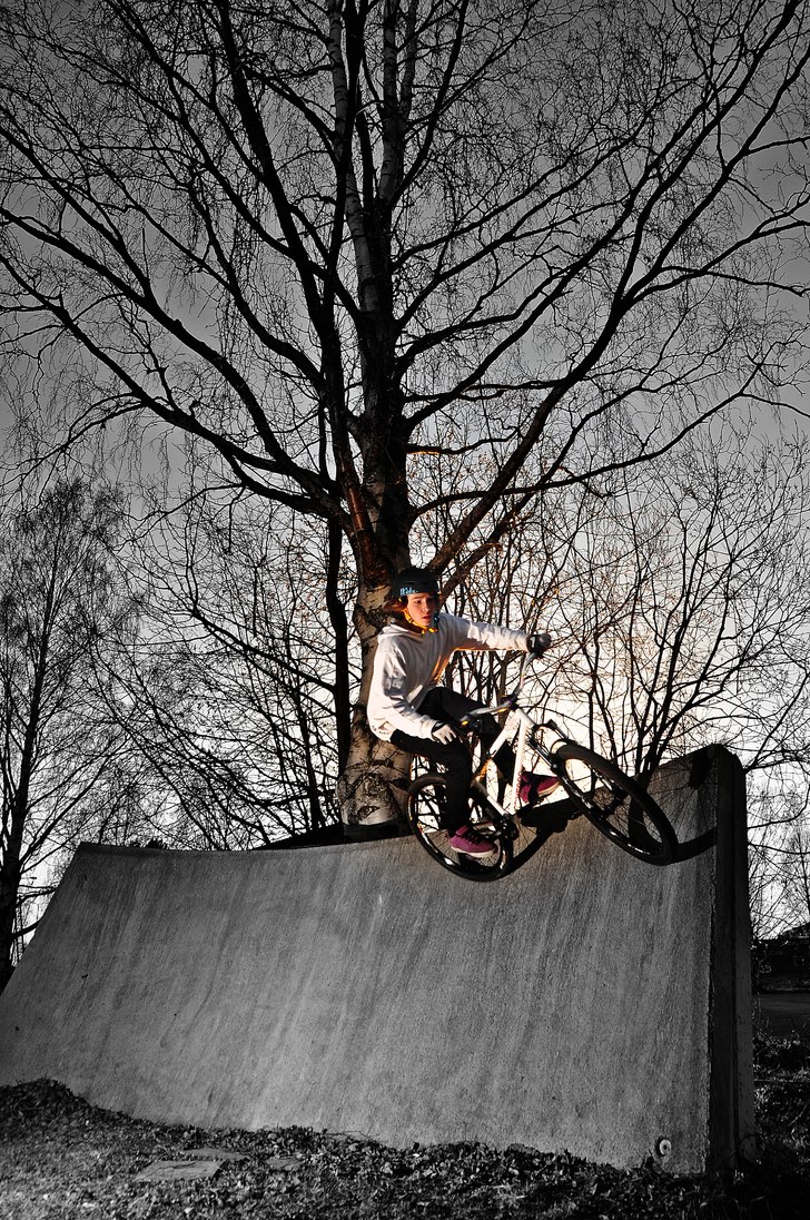 Wallride. Foto: Patrik Isaksson. Åkare: Marcus Marklund.