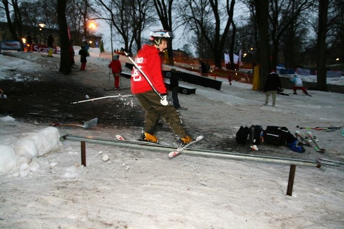 Uppsala Alpine ski week. Foto: Linus Dahlbom. Åkare: Jonathan Wahlgren.
