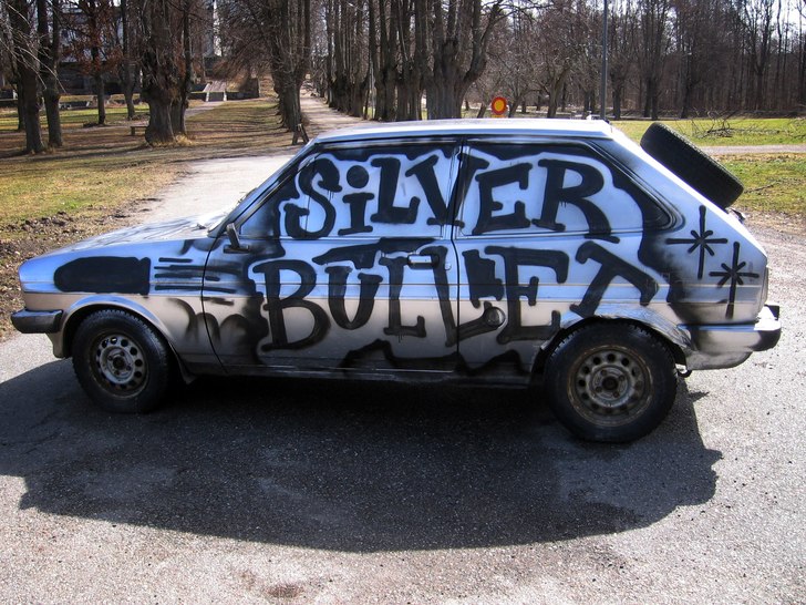 Linus bil sista resa förtjänade lite dekaltrimmn. Foto: Bobba fett. Åkare: Silverbullet.
