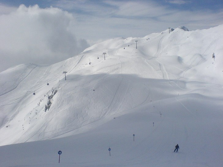 Utsikt från högsta släpliften. Foto: Linnea Delén.