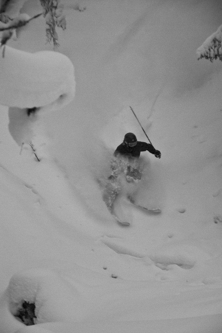 Det var ett kort åk. Men rejält brant och gick f. Foto: Viktor Leandersson. Åkare: Viktor Månsson (jag).