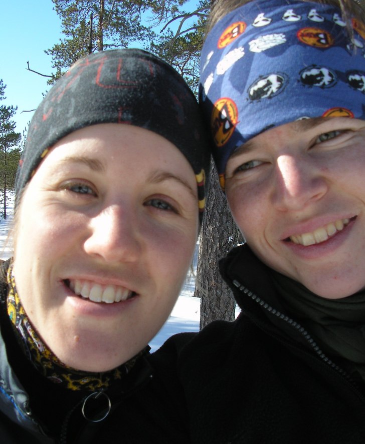 jag och aleride på skidtur!.