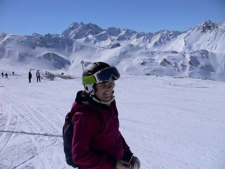 Men min vackra fru i Ischgl februari 2009.. Foto: Rikard Söderberg. Åkare: Jenny Söderberg.
