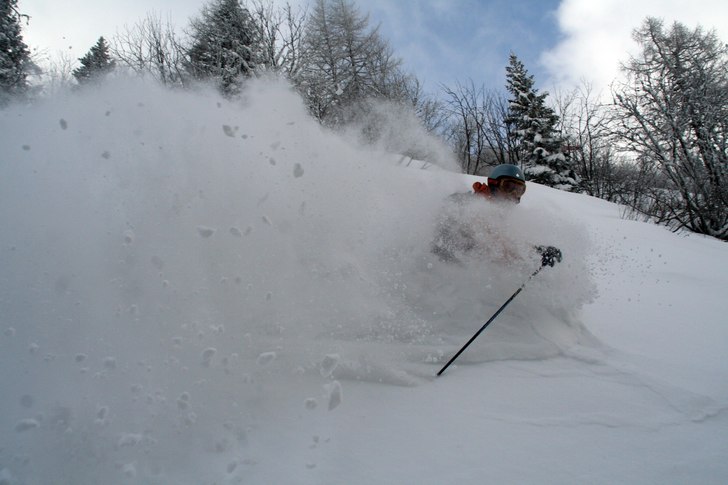 Under stora Gondolen Schlossalm.. Foto: David Hägg. Åkare: Anders Norge.