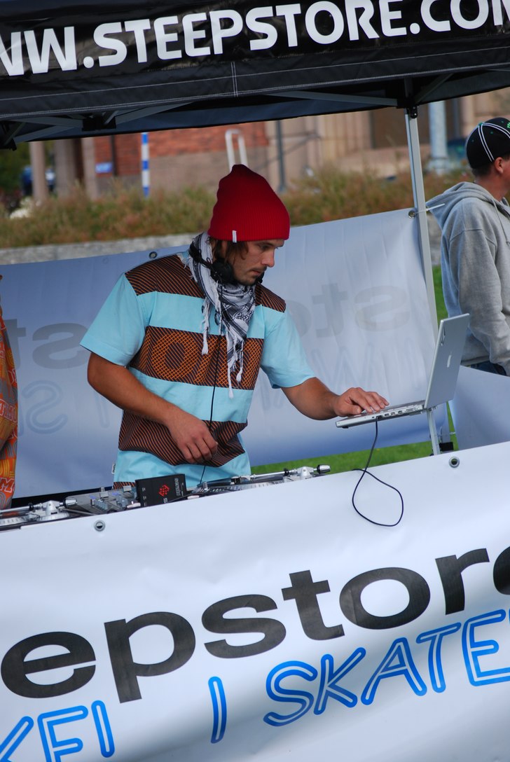 DJ som spelade under jamet!. Foto: Chrille (jag).