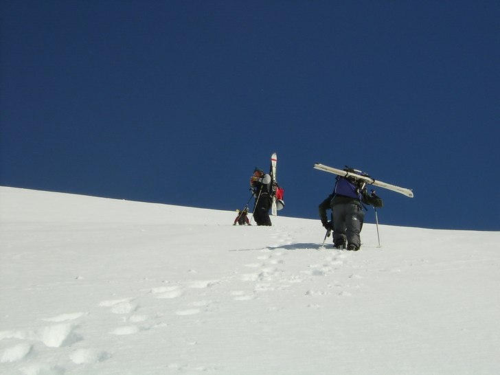 earn your turns  :). Foto: Micke.