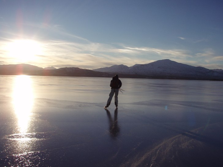Blankt och fint. Foto: Ville berg. Åkare: jag.