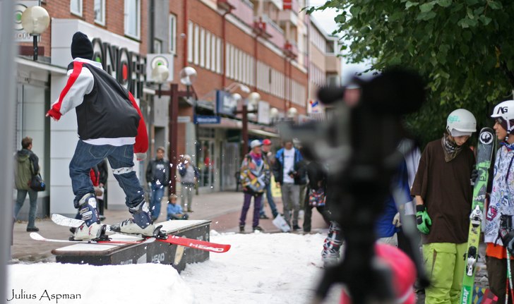 Anton Jansson körde flest åk på hela sessionen,. Foto: Julius Aspman. Åkare: Anton Jansson.