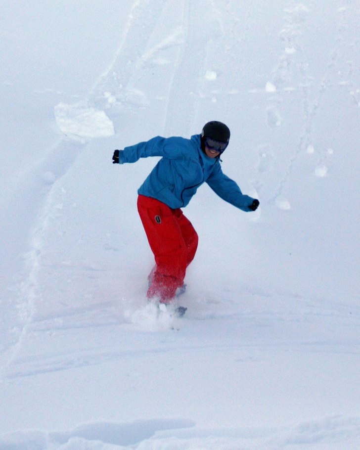 Pow pow session. Foto: Jürgen. Åkare: Charli.