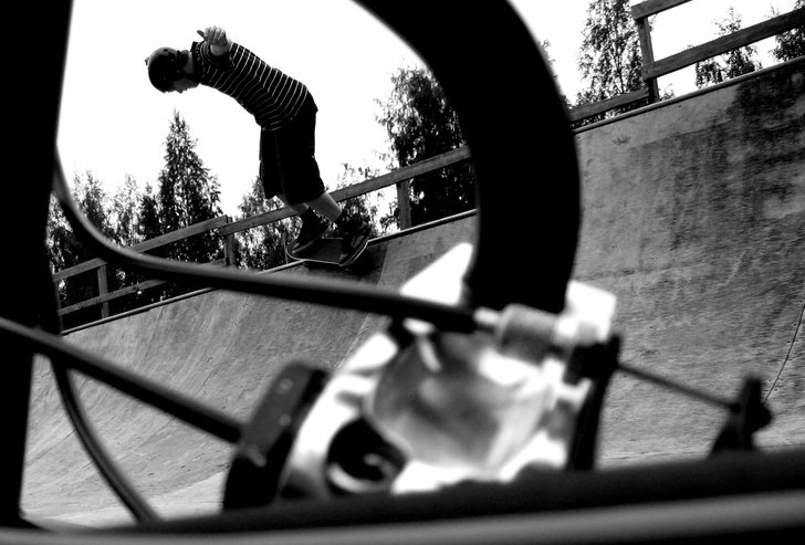 försökte få till en bra bild med självutlösar. Foto: Oscar fridolfsson. Åkare: Oscar fridolfsson.