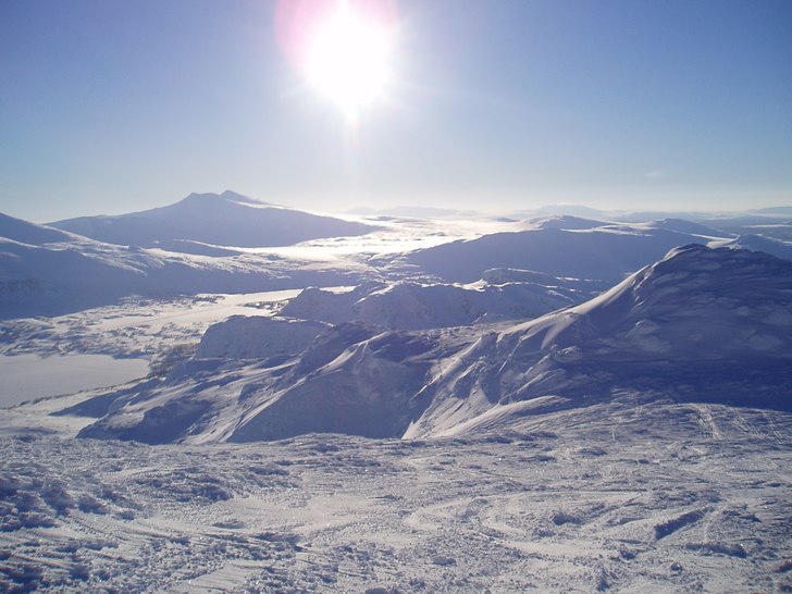 Toppen på Borkafjäll. . Foto: Fred Sundström.