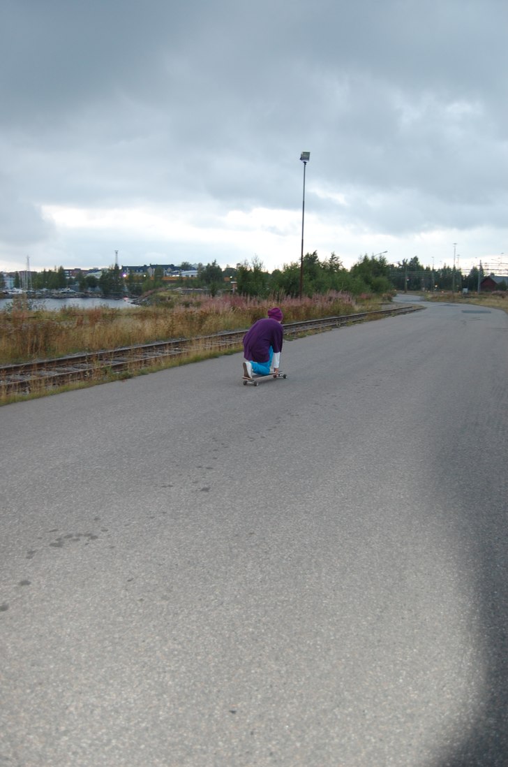 var ute och lekte lite en kväll bara.
visste int. Foto: rasmus. Åkare: pontus.
