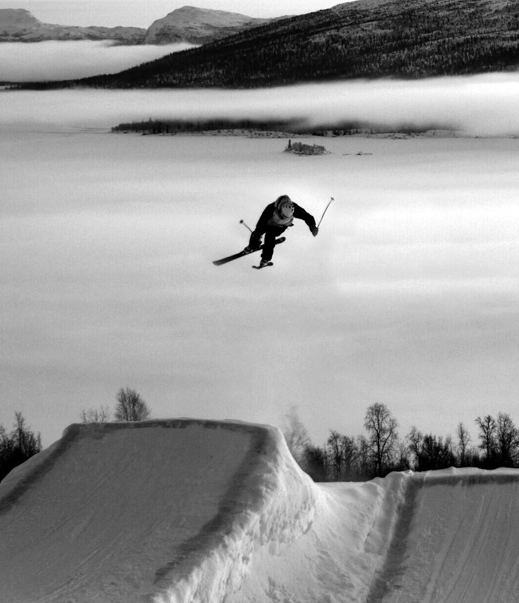 Försäsong i Tärnaby. Foto: Erik Aasa. Åkare: Jonas Hjohlman.