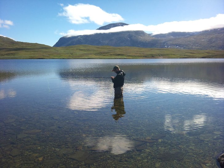 en underbar dag/morgon barra vi, fisken o myggen �. Foto: ulf närwall. Åkare: patrik andersson.