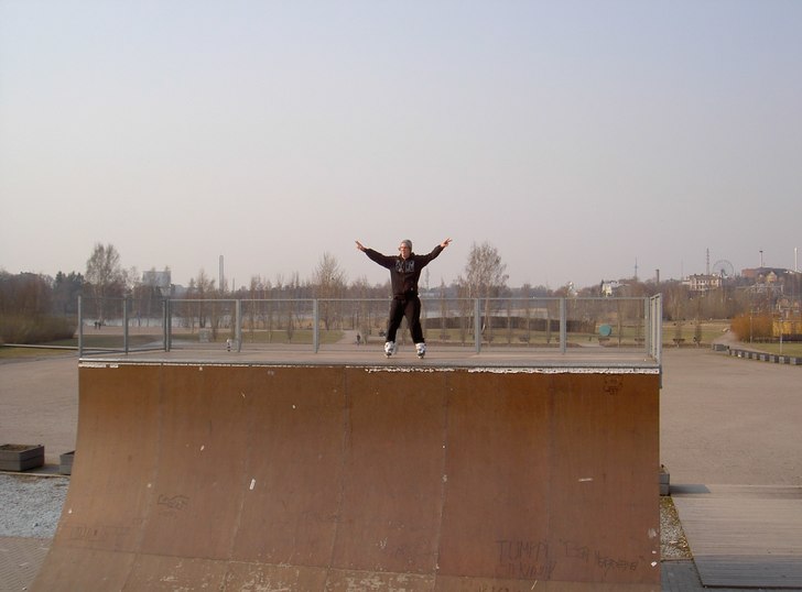 Skön vert ramp. Foto: Tatu (kompis). Åkare: De e jag.