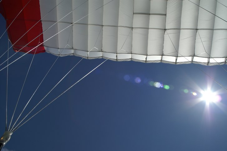 Fallskärm, . Foto: Andreas Frisk.