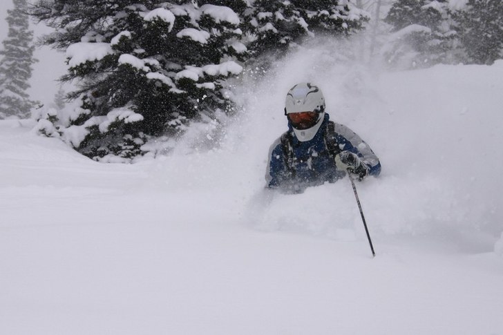 midjedjup snö som aldrig tog slut.... Foto: Lucas Skalleberg. Åkare: Max Larsson.