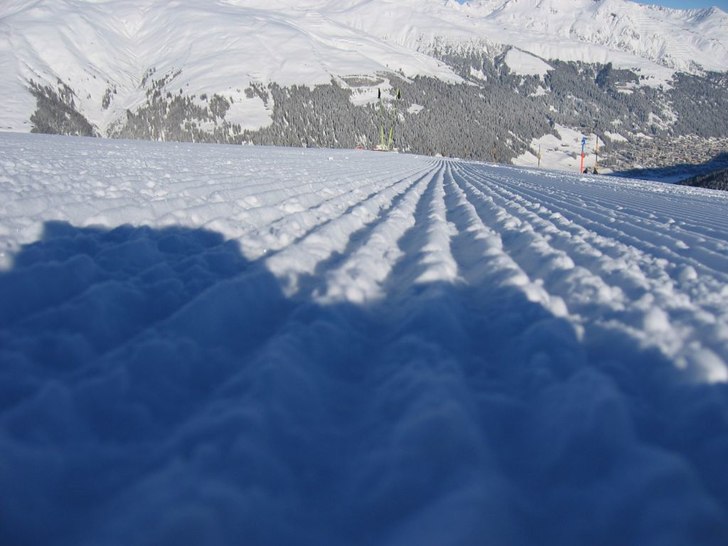 Schweizarna kan det där med pistning. Foto: Erik Isberg.