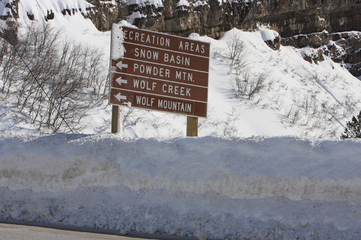 På väg upp till Powder Mountain.. Foto: Niclas Schönfelder.