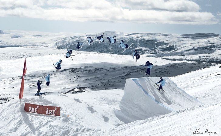 En av bilderna jag tog medans jag väntade på min. Foto: Niclas Magnusson. Åkare: Vegard Hokstad.