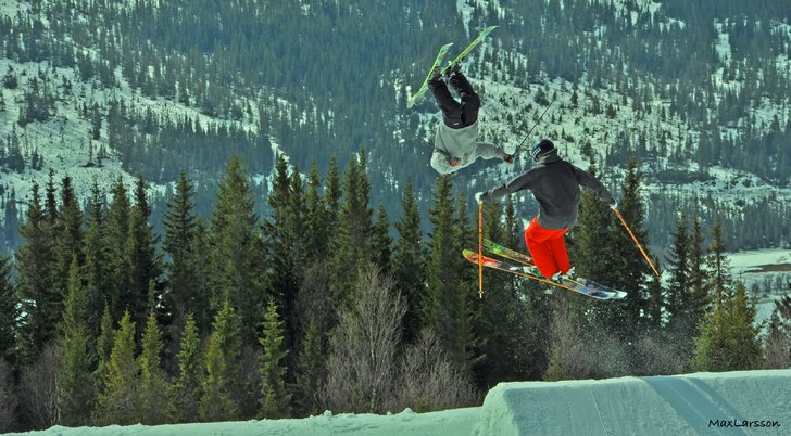 Fångade denna under Freeridehelgen.. Foto: Max Larsson (Jag).
