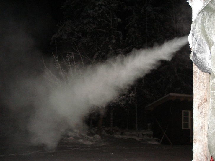 Min snökanon som jag köpte med här på frirajd.. Foto: JAG.