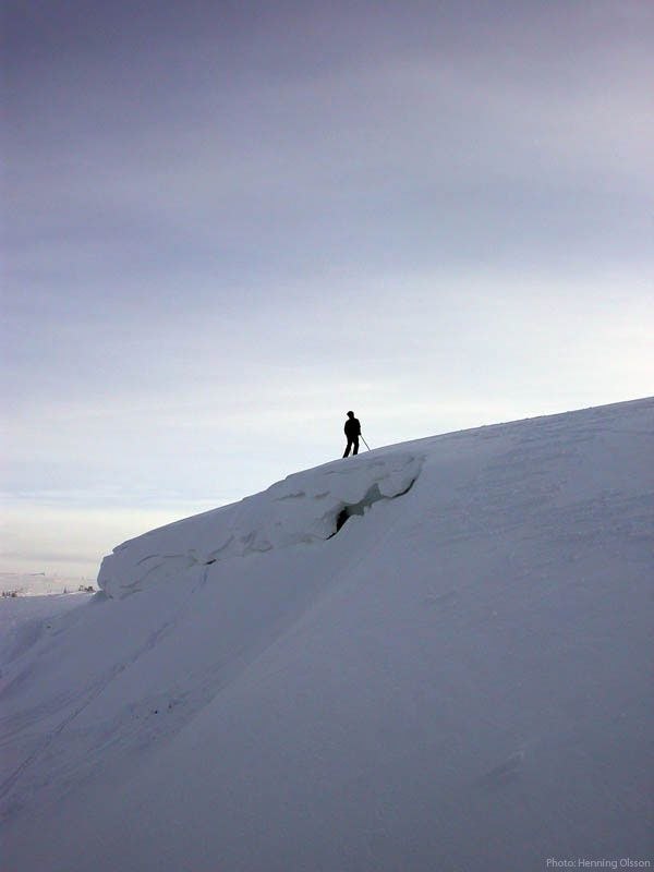 Rekar ett dropp, svårt att tro att det är Sälen. Foto: Henning Olsson. Åkare: Philip Olsson.