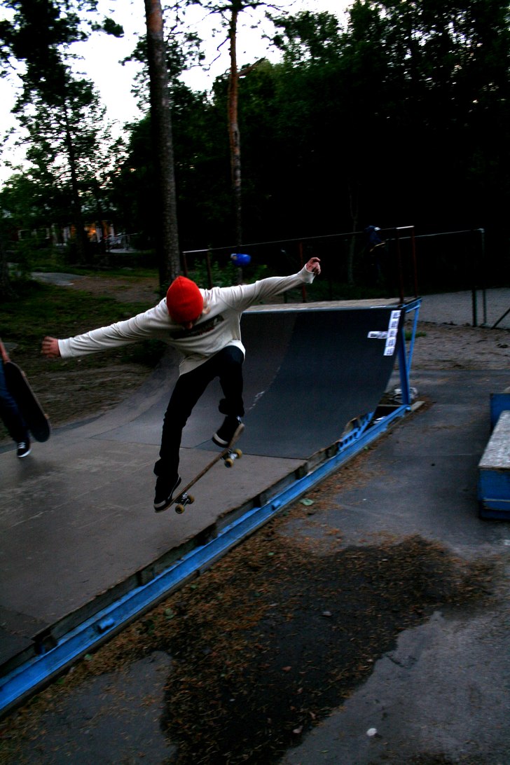 ollie utfrån en ramp. Foto: fredrik.