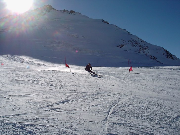 Träningsläger i Sölden (Österike) hur underbar. Foto: Hasse Laggar. Åkare: Marcus Laggar.