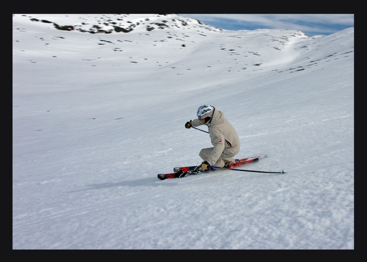 Slaskåkning i slutet på april - mums!. Foto: Daniel Lundmark. Åkare: KR Hennersten.