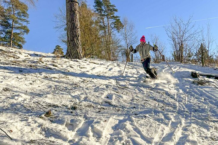 Det måste inte alltid vara knädjupt puder för a. Foto: Andreas Jönsson.