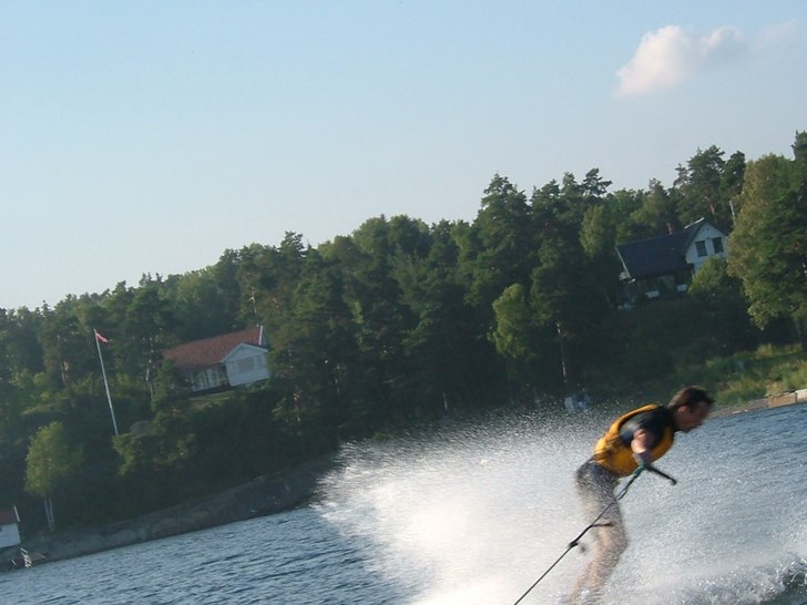 Fin sprut i avsutningen!. Foto: Simon Müller. Åkare: Jon Sanvand.