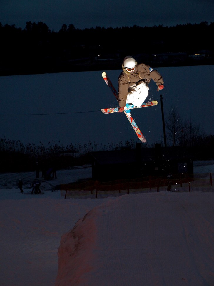 Alexander fotade galet bra på nyår, på bilden e. Foto: Alexander Runhellen. Åkare: David Loforsen.